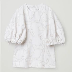 Cos Puff Sleeved top with draw string detail.